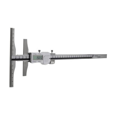 Digital Marking Gauge 0-300x0,01 mm with bevelled trailing edge with scale and 100 mm beam